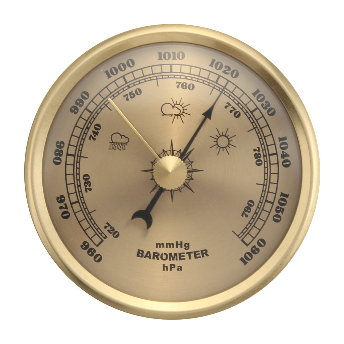 960-1060hPa Barometer Luchtdrukmeter Weatherglass Weer Meter Muur Opknoping