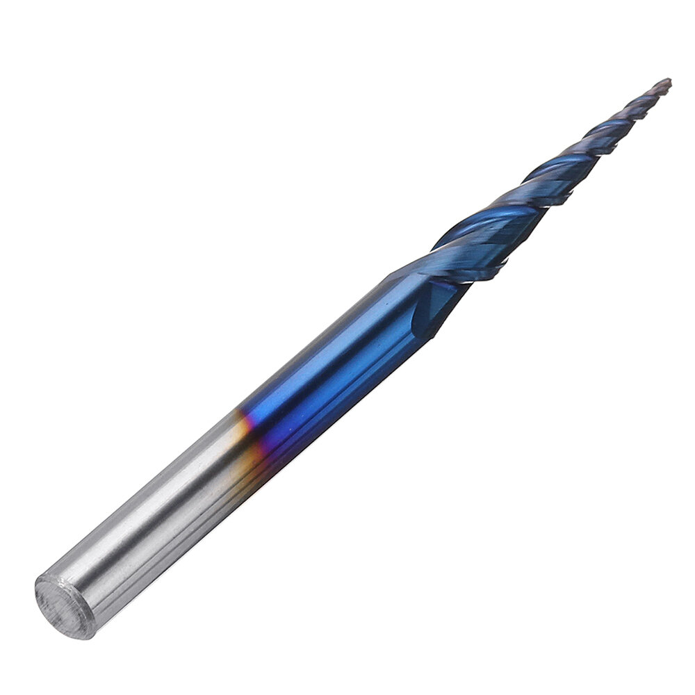 

Drillpro NACO-blue 2 Flutes Ball Nose End Mill R0.25/ R0.5/ R0.75/ R1.0 *15*D4*50 Milling Cutter