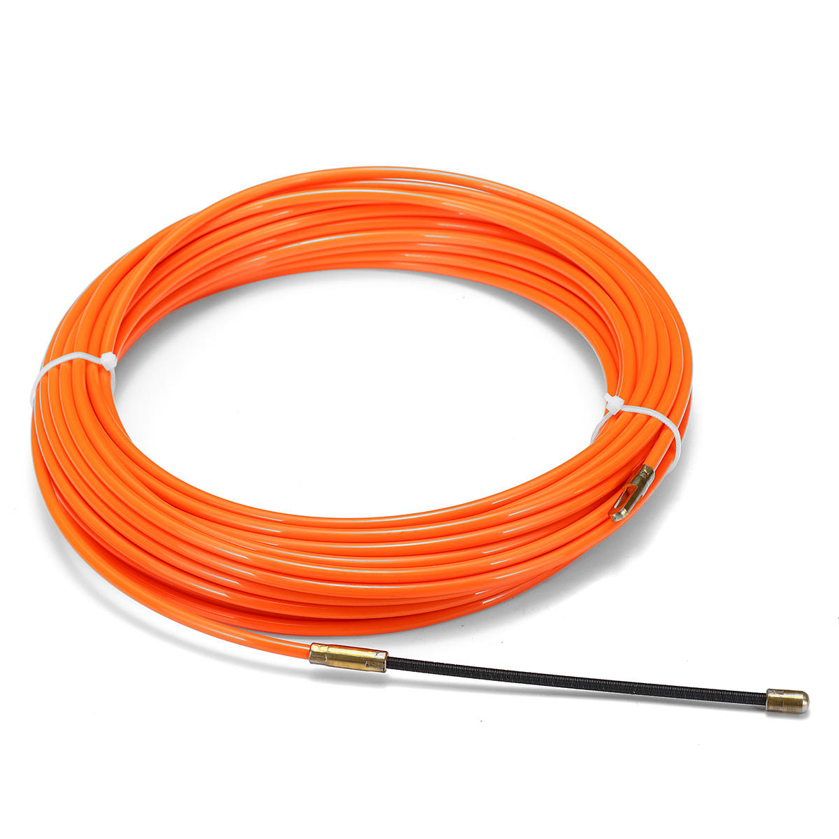 Kabel duwdraaischijf ringleiding Nylon Snake vis tape draad oranje 4mm 15m