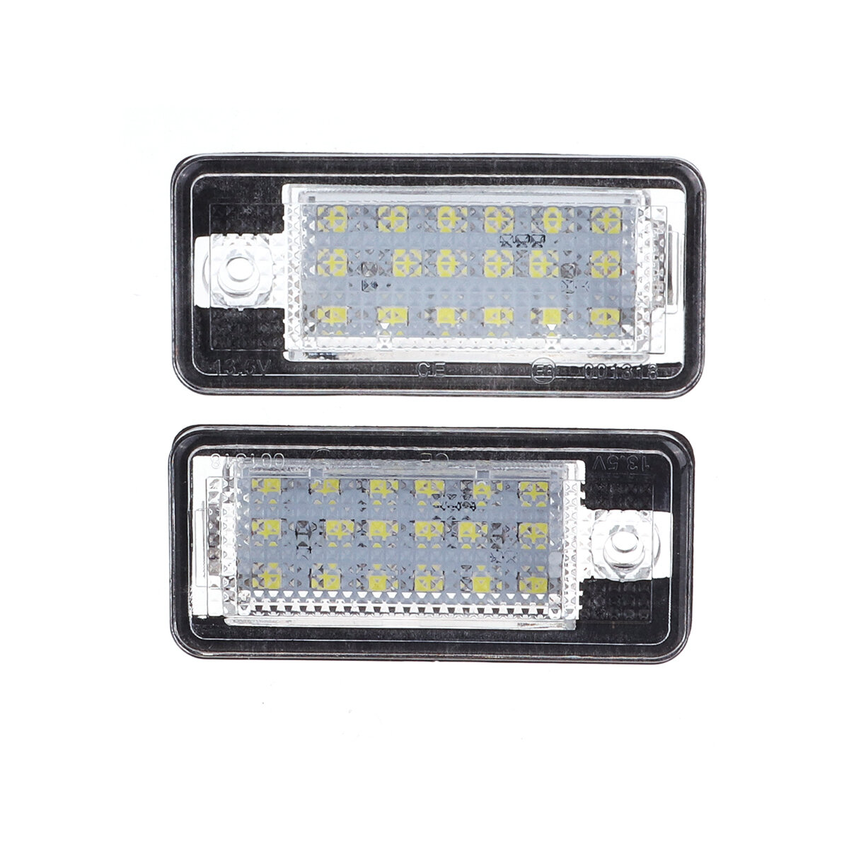 Paar 12 V LED Licentie Kentekenverlichting Lamp Voor Audi A4 A6 S3 Q7 RS4 RS6