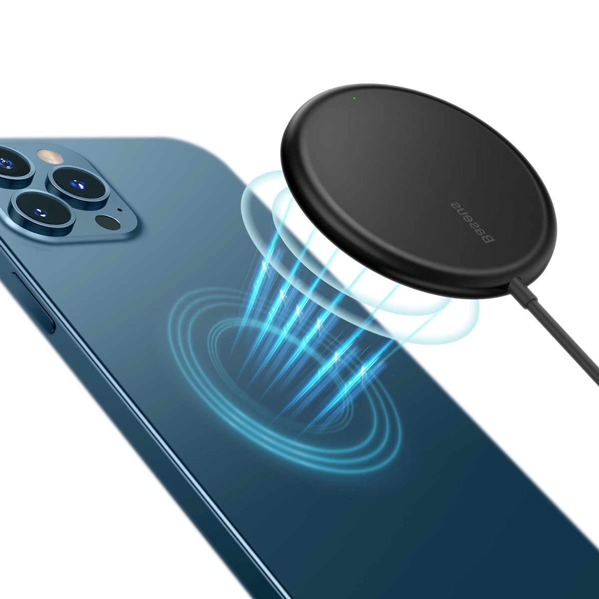 

Baseus 15W Mini Magnetic Wireless Charger with Type-C Cable Wireless Charging Pad Fast Charging For iPhone 12 12 Pro Max