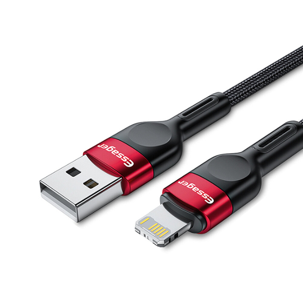 

ЭССАГЕР 2.4A USB-A к IP-кабелю для быстрой зарядки и передачи данных, луженый Медь Core Line, длина 0,5 м для IPhone 14