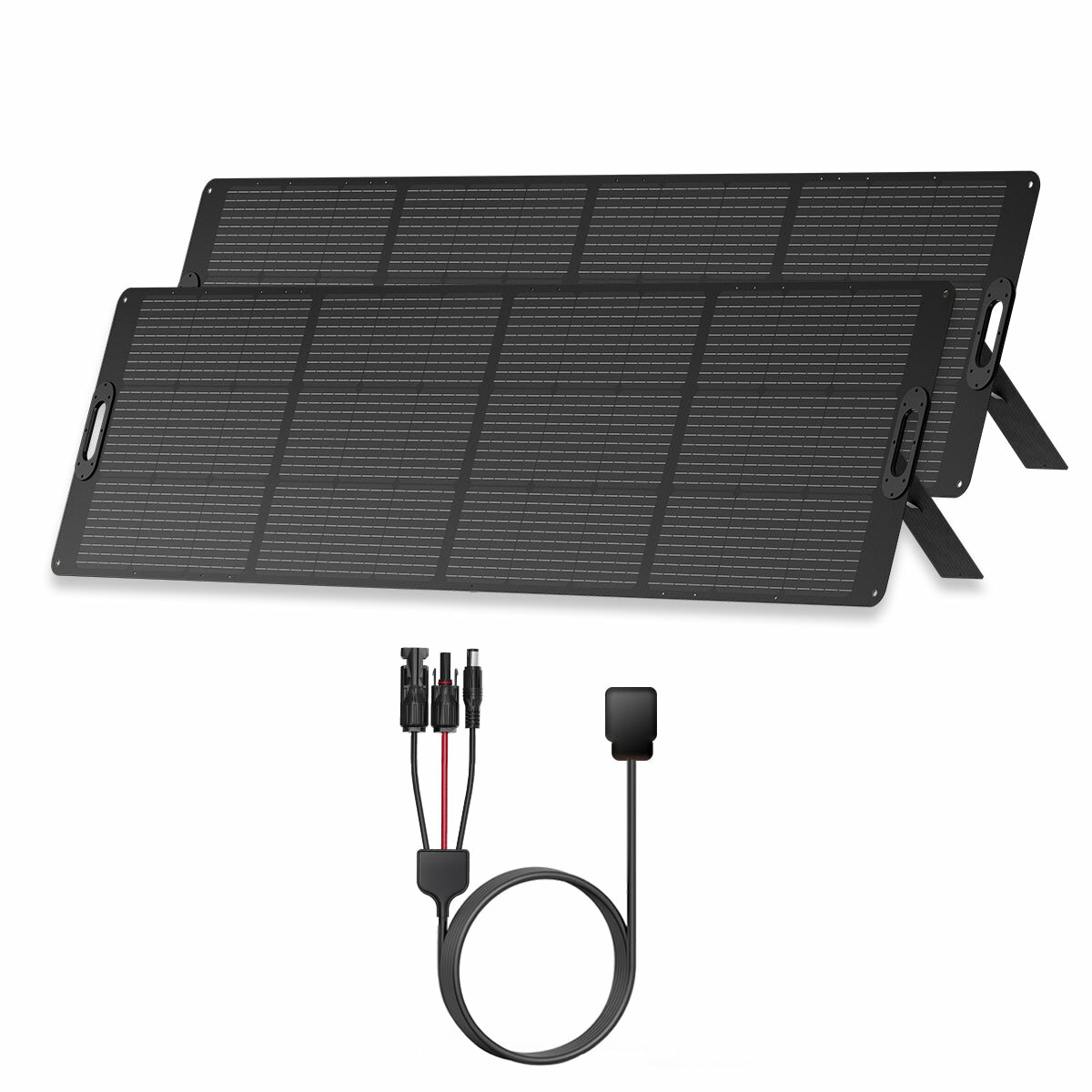 [US Direct] 2pcs OUPES PV-240 240W Solar Panel For Portable Power Station with Adjustable Stand Foldable Solar Backup Power Solar Charger for Outdoor Camping