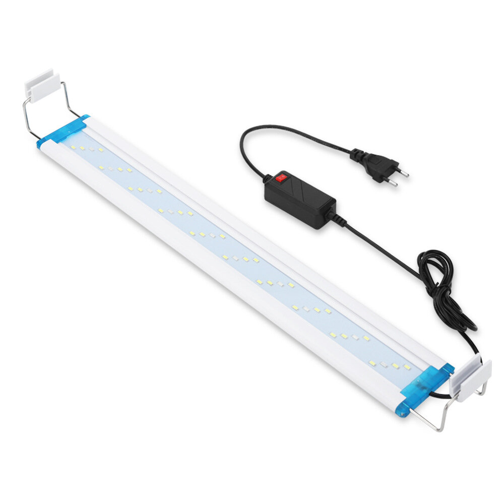Super Slim LED Aquarium Lighting Aquatic Plant Light 18-58CM Extensible Waterproof Clip on Lamp For 