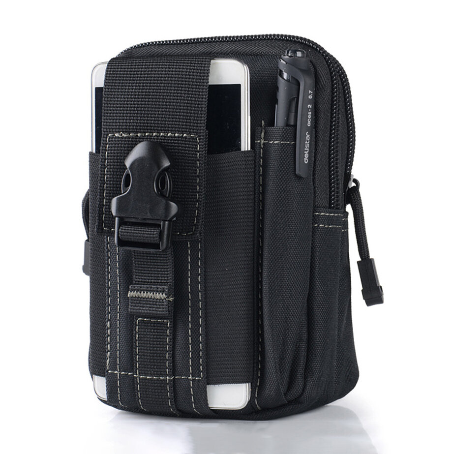 Bakeey LT01 Outdoor Camouflage Tactical Bag Large Capacity Waterproof Nylon Mobile Phone Storage Bag Belt Waist Packs