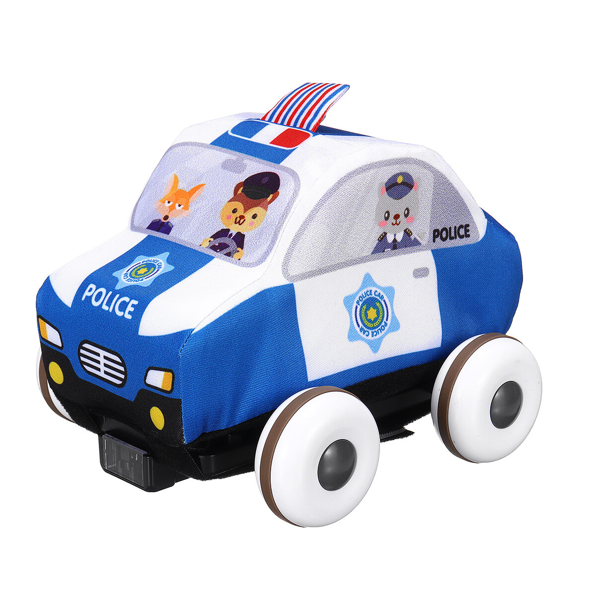 6 stks/doos Schoolbus Brandweerwagen Ambulance Politiewagen Met Kruipen Mat Speelgoed Model voor Kin