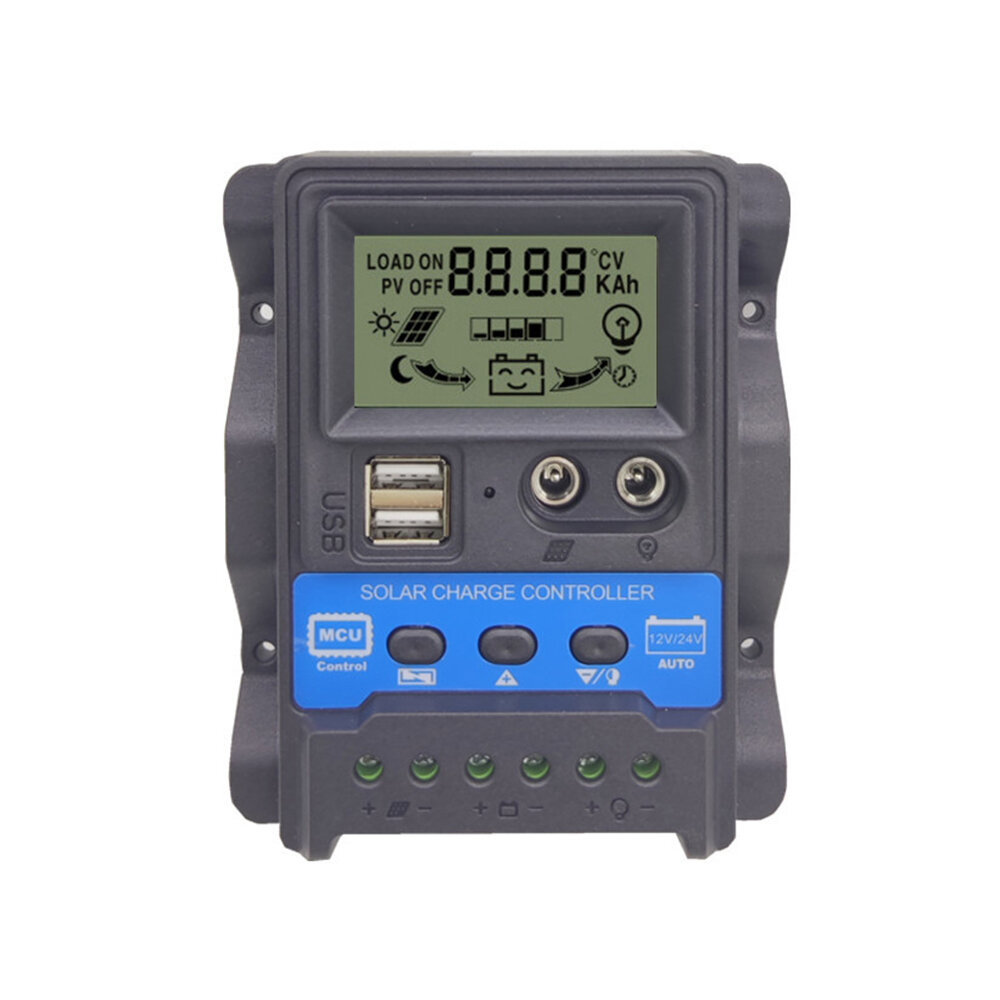 

DC PWM 12V 24V 10A 20A 30A Solar Charge Controller PV Controller LCD Display Built-in Protective Function