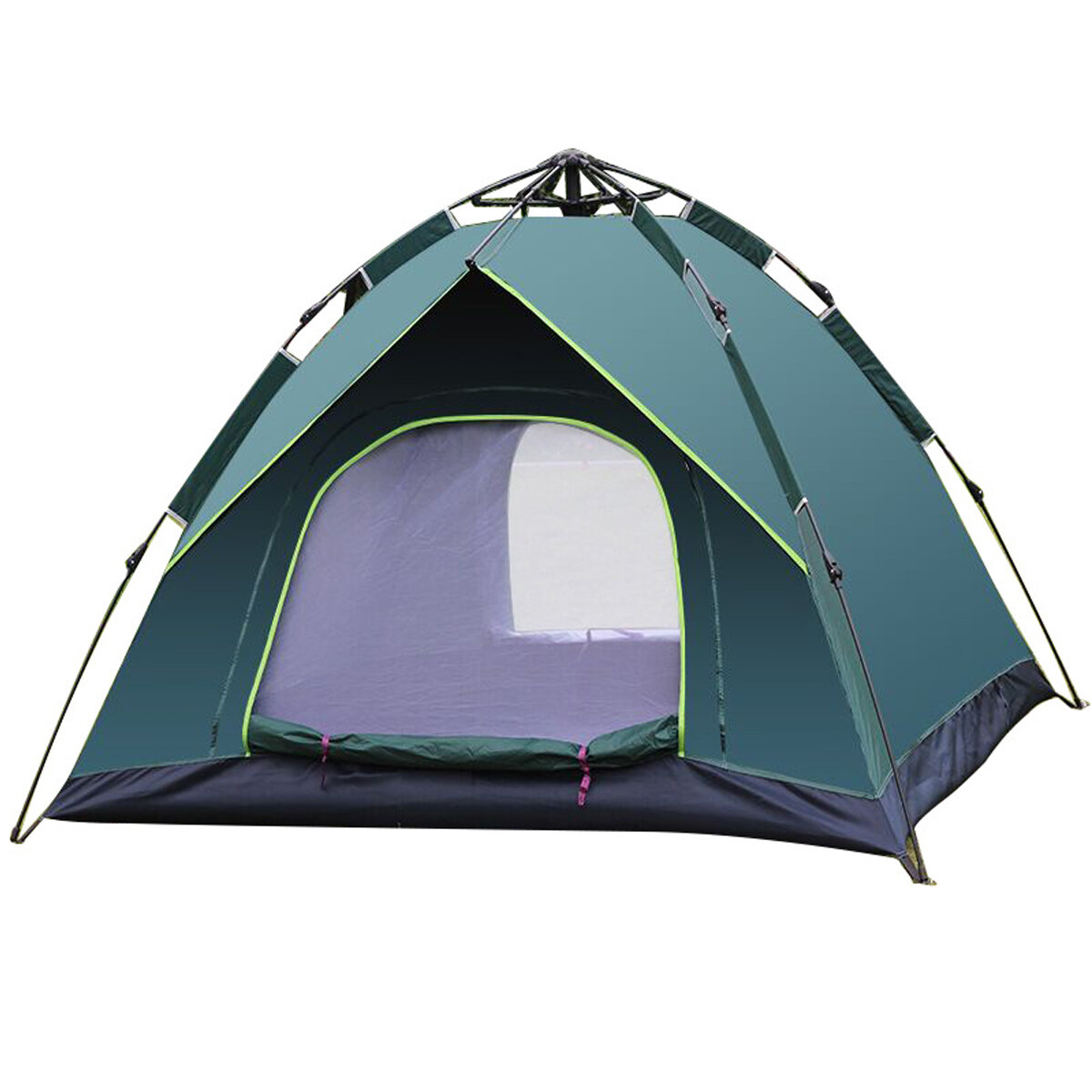 IPRee® 3-4 Personen Wasserdichtes Campingzelt 210T PU Stoff UV Schutz des Zeltes für Wanderungen im Freien