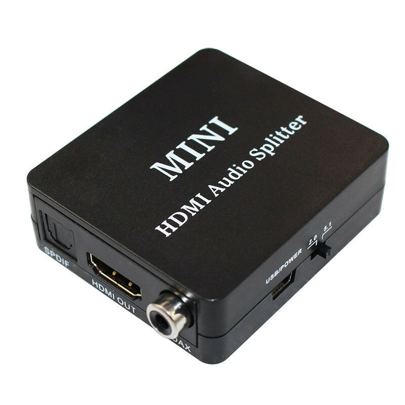 KYHD236 Mini HD Audio Splitter SPDIF R/L Converter 1080P HDMI naar HDMI SPDIF Glasvezel Oortelefoon 