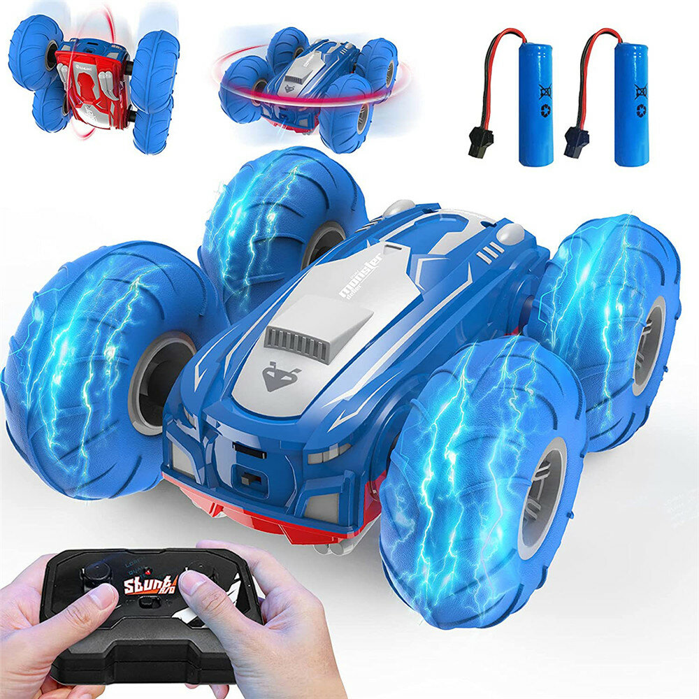 Eachine EC71 RTR Two Batteries 2.4G Double Sided Stunt RC Car 360 Degree Rotation Vehicles Model Kid Child Toys