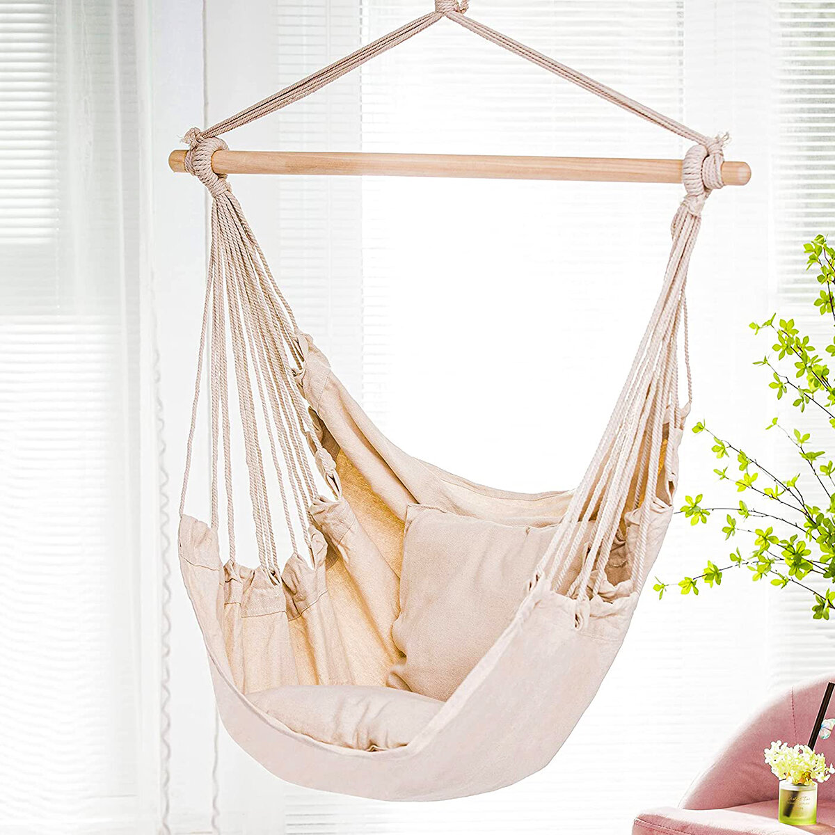 Portable Hammock Chair Bed Outdoor Hanging Swing Sleeping SeatHome Decor