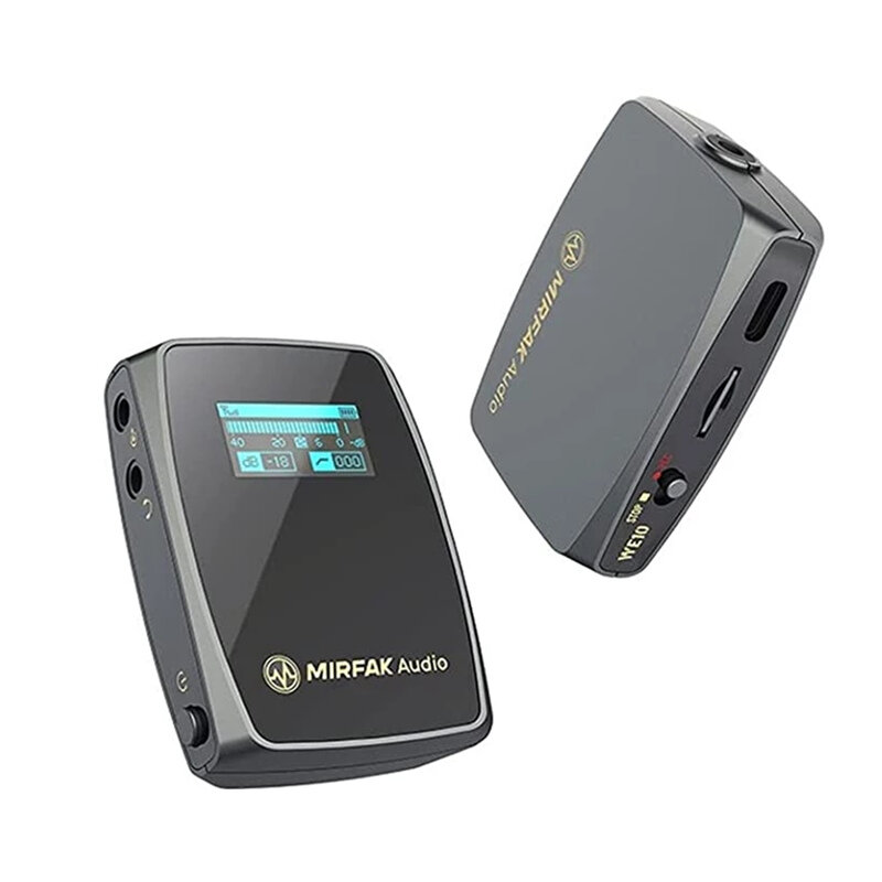 Mirfak WE10 audiomicrofoonsysteem kondigt tweekanaals compacte 2,4 GHz digitale draadloze SD-kaart a