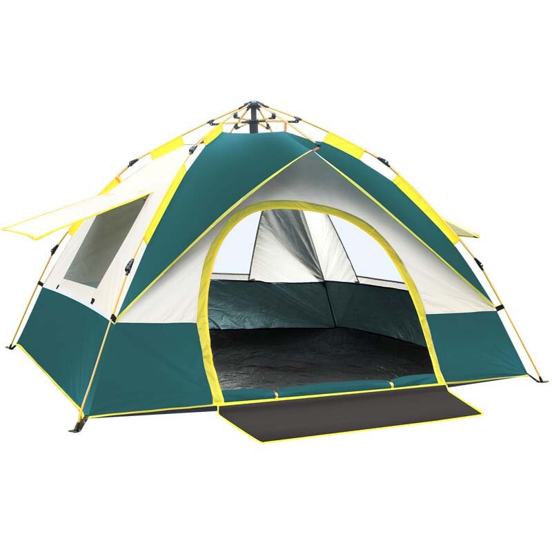 Vollautomatisches Pop-Up-Zelt Camping Reise Familienzelt Regenfest Winddicht Sonnenschutz Markise für 1-2/3-4 Personen