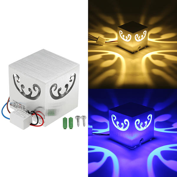 

3W Modern Creative Butterfly LED Wall Light Indoor Square Decoration Lamp AC85-265V