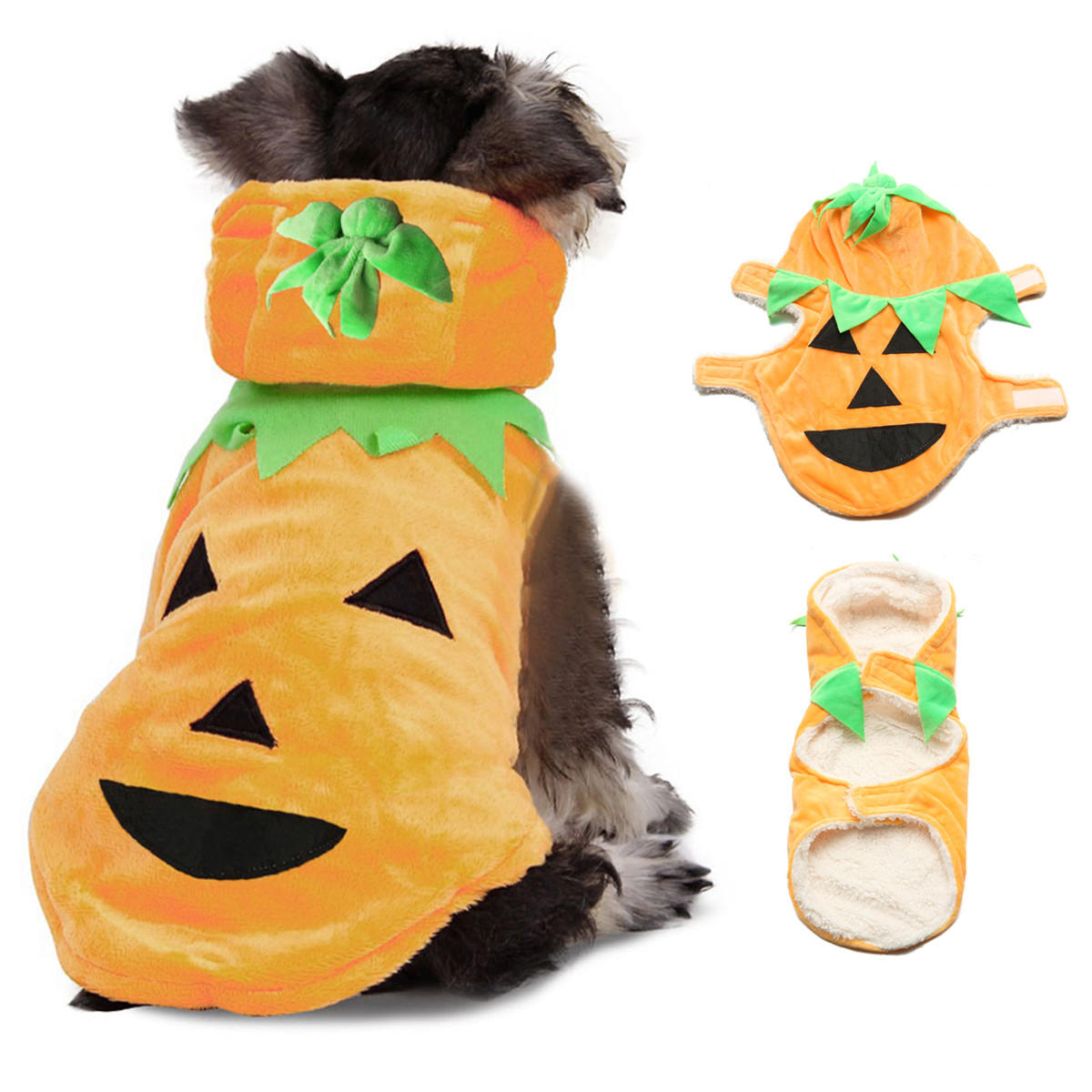 Image of Halloween Krbis Stil Haustier Hndchen Katze Kleidung Kapuzenpullover Kostme Bekleidung Mantel