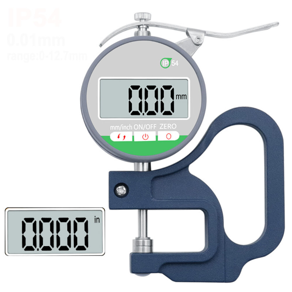 001mm 0001mm Digital Thickness Gauge Meter Touch screen Electronic Micrometer Microns Tester Measuring Instrument