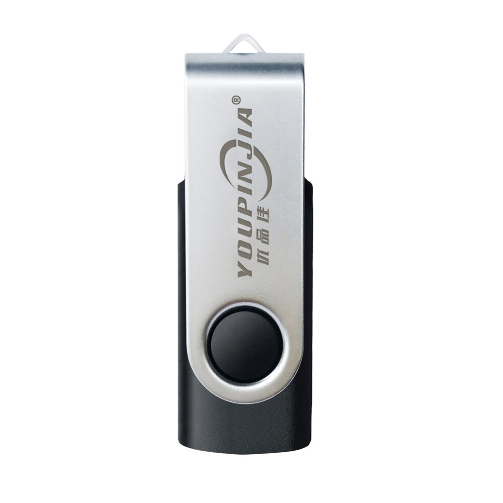 32G 64G USB2.0 Flash Drive 360° Rotated Design U Disk Portable USB Stick PenDrive Thumb Drive Metal Plug and Play