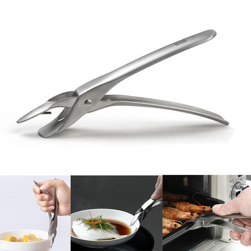 HUOHOU Stainless Steel Anti-scald Clip Pot Bowl Oven Tong Clamp Camping Picnic BBQ from xiaomi youpin
