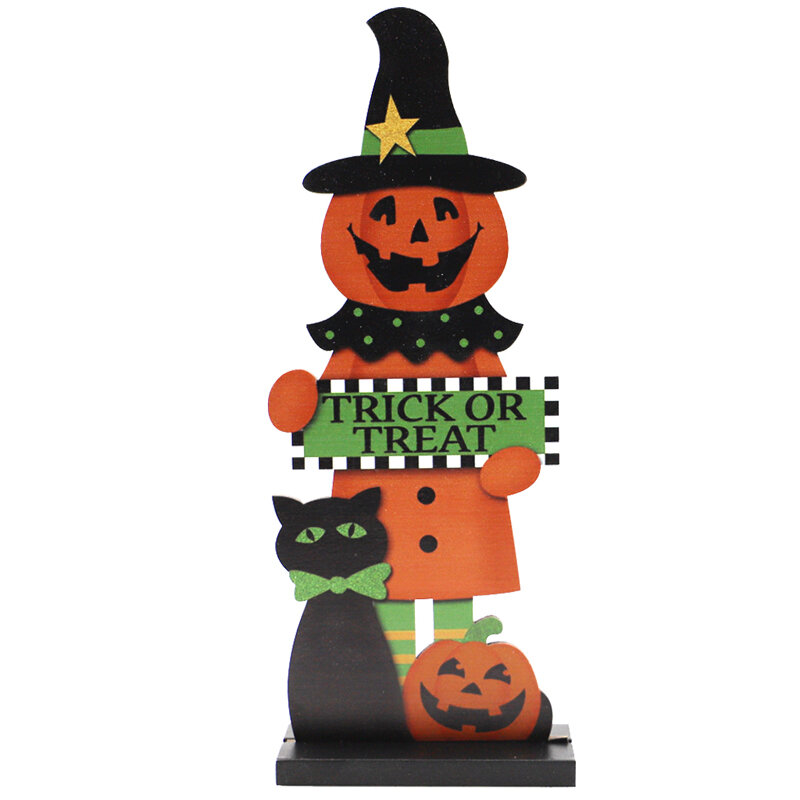 

Halloween Wooden Pumpkin People Home Table Decoration Crafts