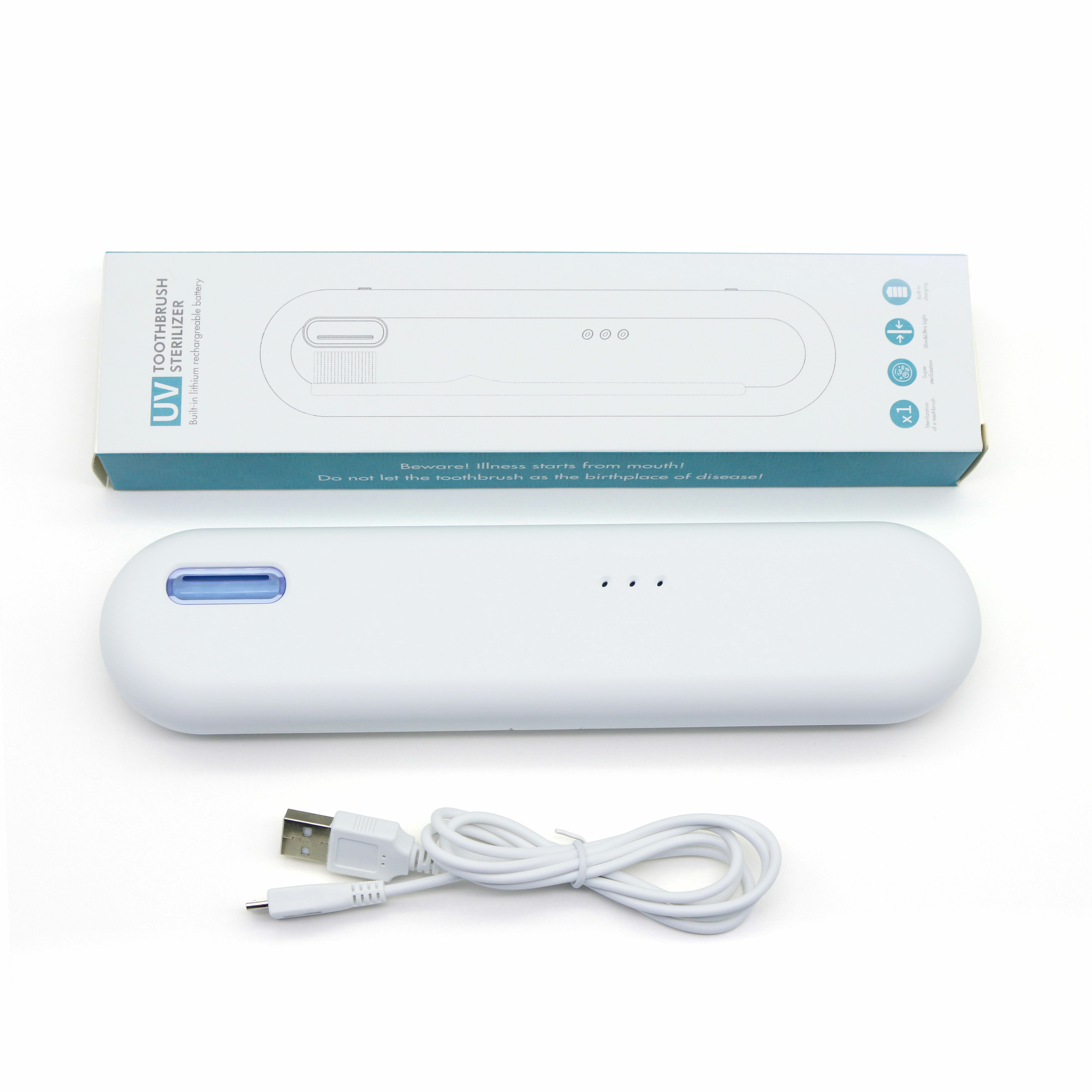 Draagbaar X11 UV Tandenborstelsterilisatiedoos Desinfectiebox Reisbox voor automatische tandenborste