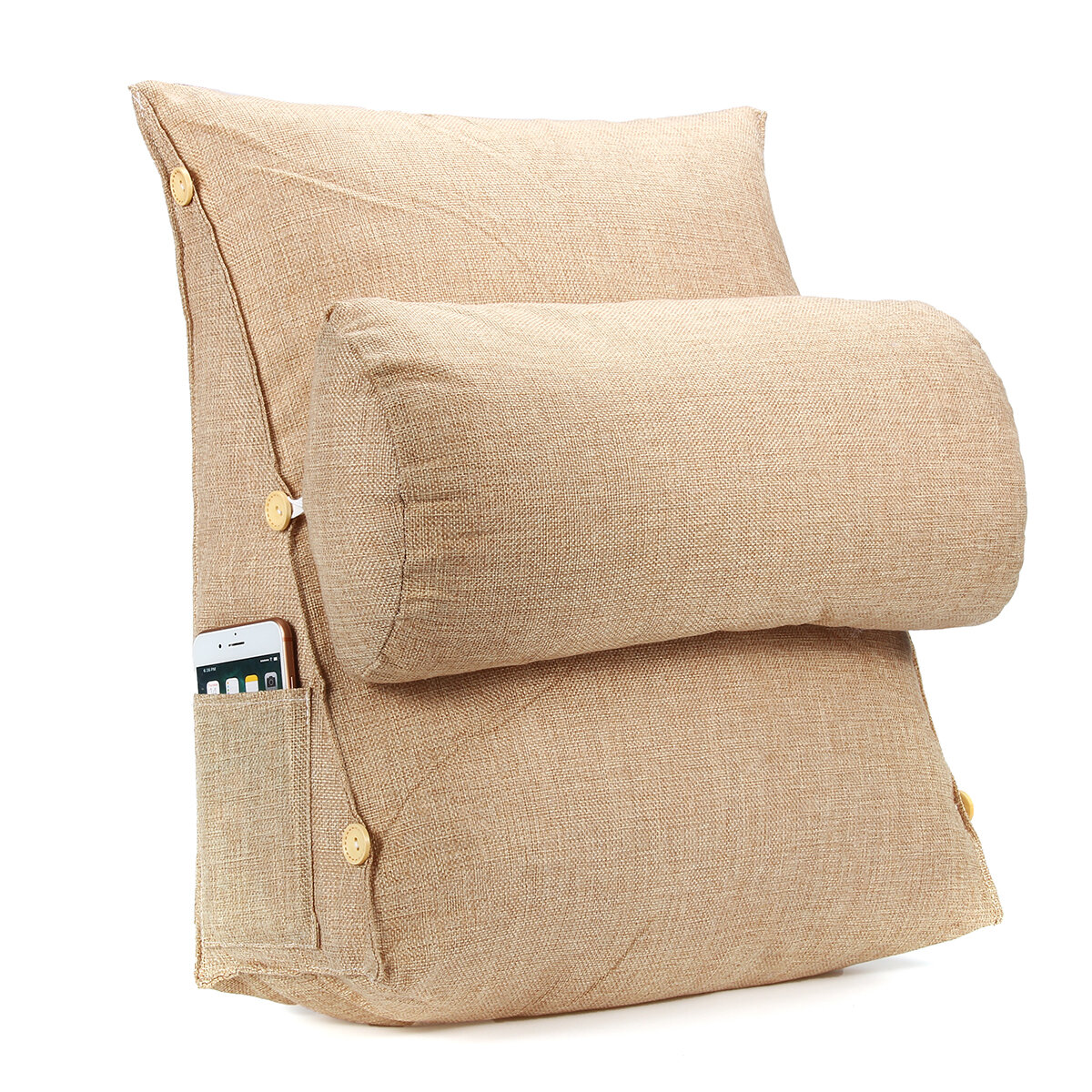 Adjustable Back Cushion Back Pillow Backrest Neck Support Sofa Bed Office