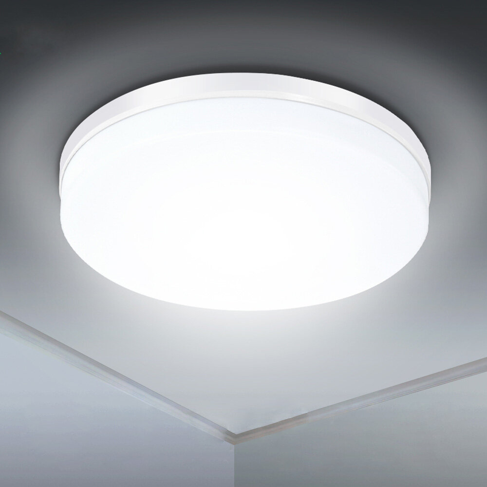 SOLMORE 23.5CM 24W LED-plafondlamp plat rond IP54 moderne hanglamp voor thuiskeuken, badkamer AC85-265V