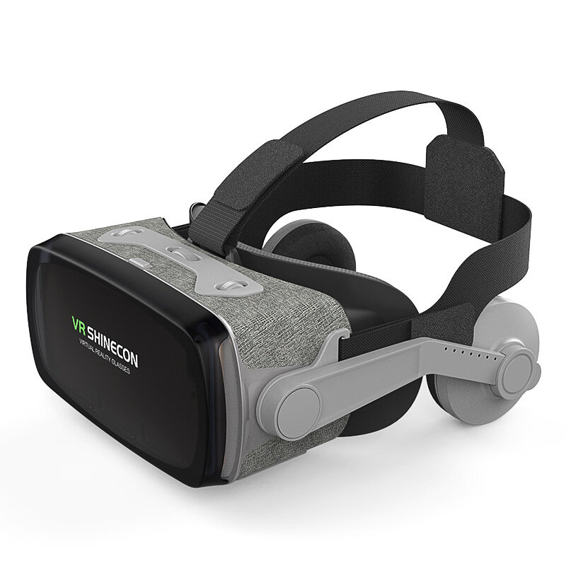 Shinecon Casque SC-G07E 9.0 VR Virtual Reality Goggles 3D Glasses 1080P HD VR Over Head Box Glasses for 4.0-6.3 Inch Sma
