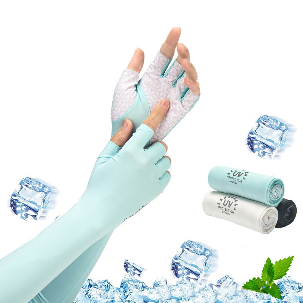 

Naturehike 1 пара компрессионных рукавов Рукава Half Five Finger UPF 40+ UV Защита от солнца Охлаждающие защитные рукава