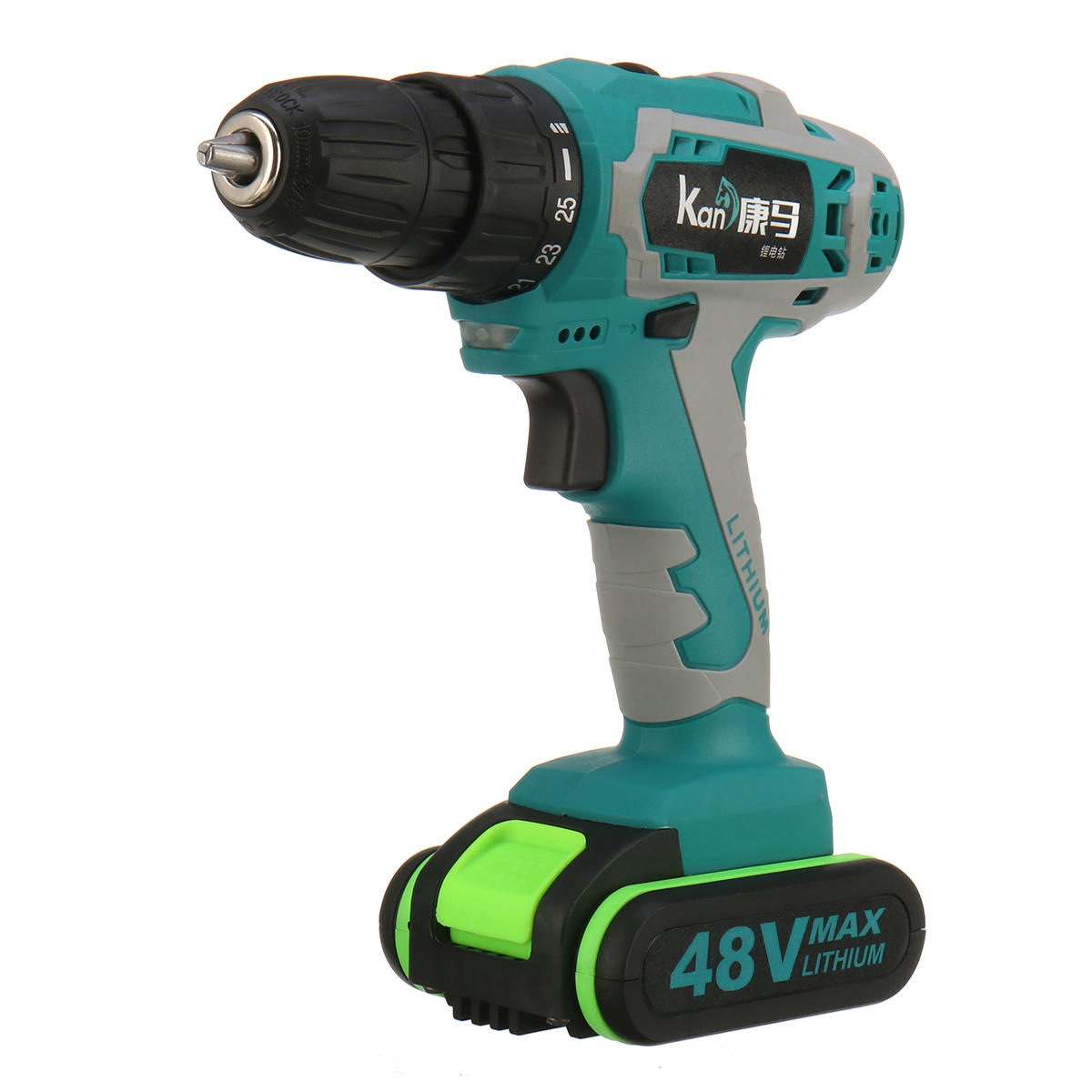 2 in 1 Cordless Hand Drill 2 Battery Rechargeable 18+1 Torque Screwdriver Tool