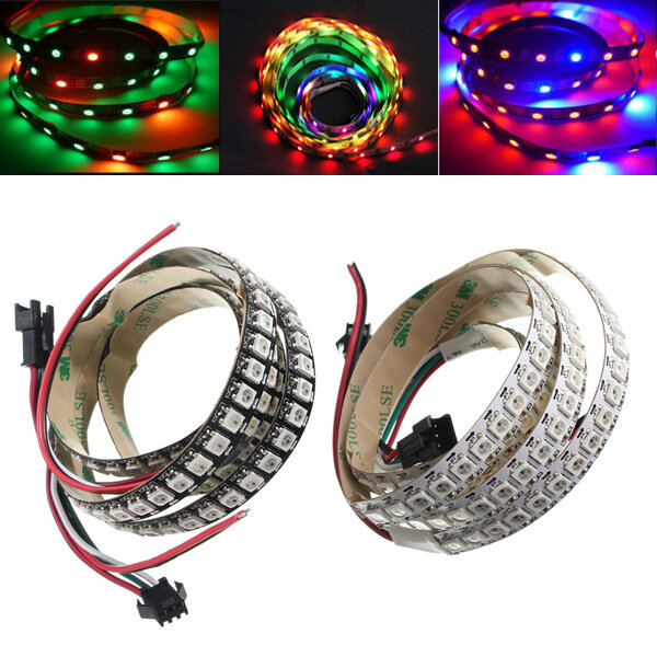 Extremists corn downstairs 1M WS2812B 5050 RGB Changeable LED Strip Light 144 Leds Non-waterproof  Individua Sale - Banggood USA-arrival notice-arrival notice