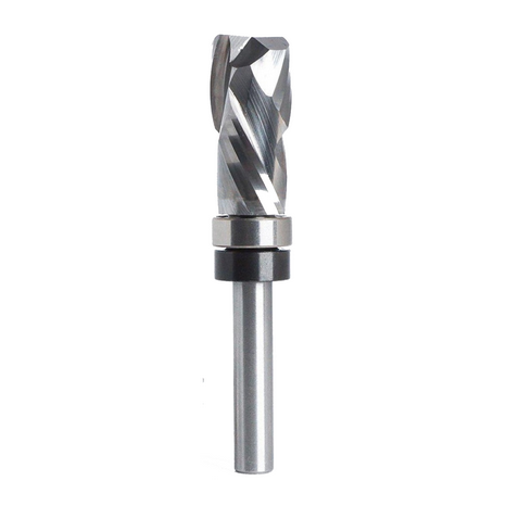 12.7*25.4*67MM Carbide Lower Bearing Spiral Trimming CNC Router Bit End Mill 1/4