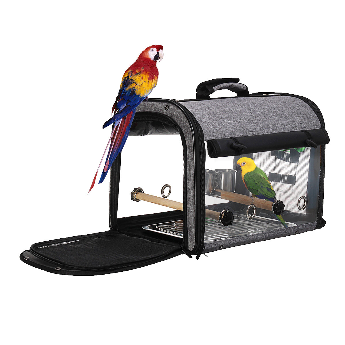 

Travel Transparent Pet Parrot Bird Carrier Breathable Pet Carring Bag Space Capsule Parrot Pets Bag Handbag