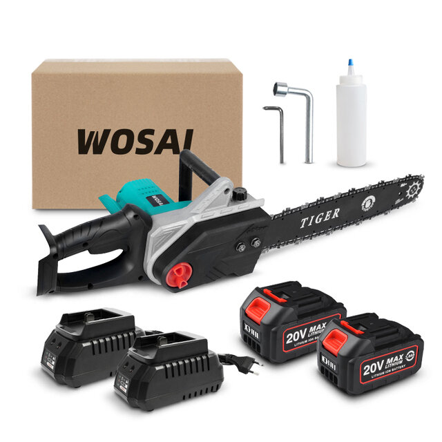 

WOSAI 20V Brushless Electric Chain Saw MT-Series Lithium battery Cordless Chainsaw Wood Cutter Woodworking Garden Tools
