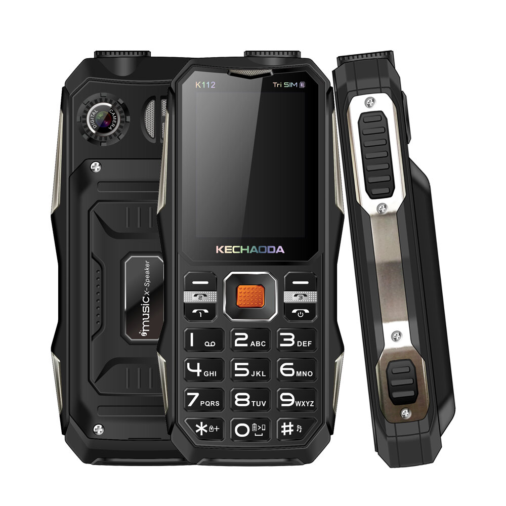 

KECHAODA K112 2.4 Inch 3200mAh Power Bank With FM Flashlight Dual Camera 3 SIM Card 3 Standby Feature Phone