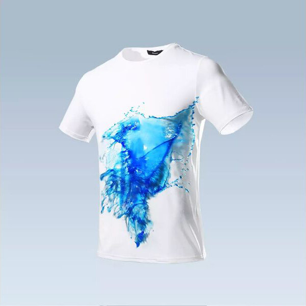 Camiseta BEVERRY anti-incrustante impermeável manga curta respirável criativa Camiseta de escalada ao ar livre e caminhada