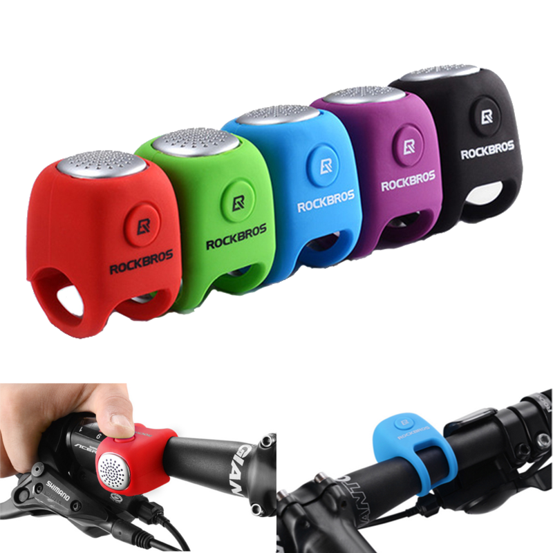 

ROCKBROS 90dB Bike Horn 3 Voices IPX4 Waterproof Bicycle Bell Ring Cycling Sound Alarm