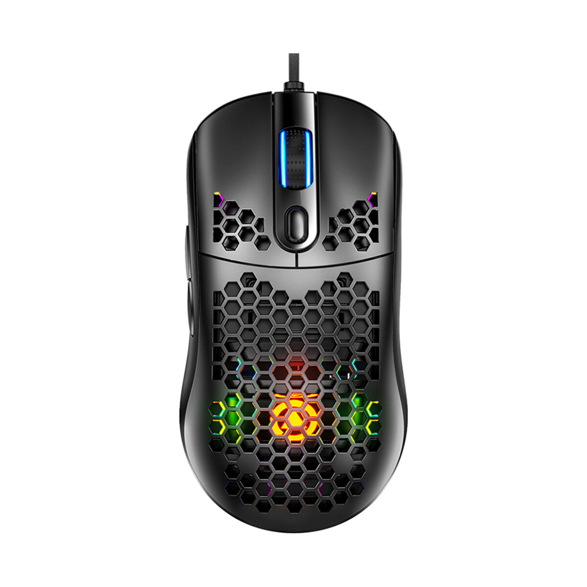 YINDIAO G7 Wired Gaming Mouse 7200 DPI RGB Backlight Computermuis Honingraat Holle Muizen voor Compu