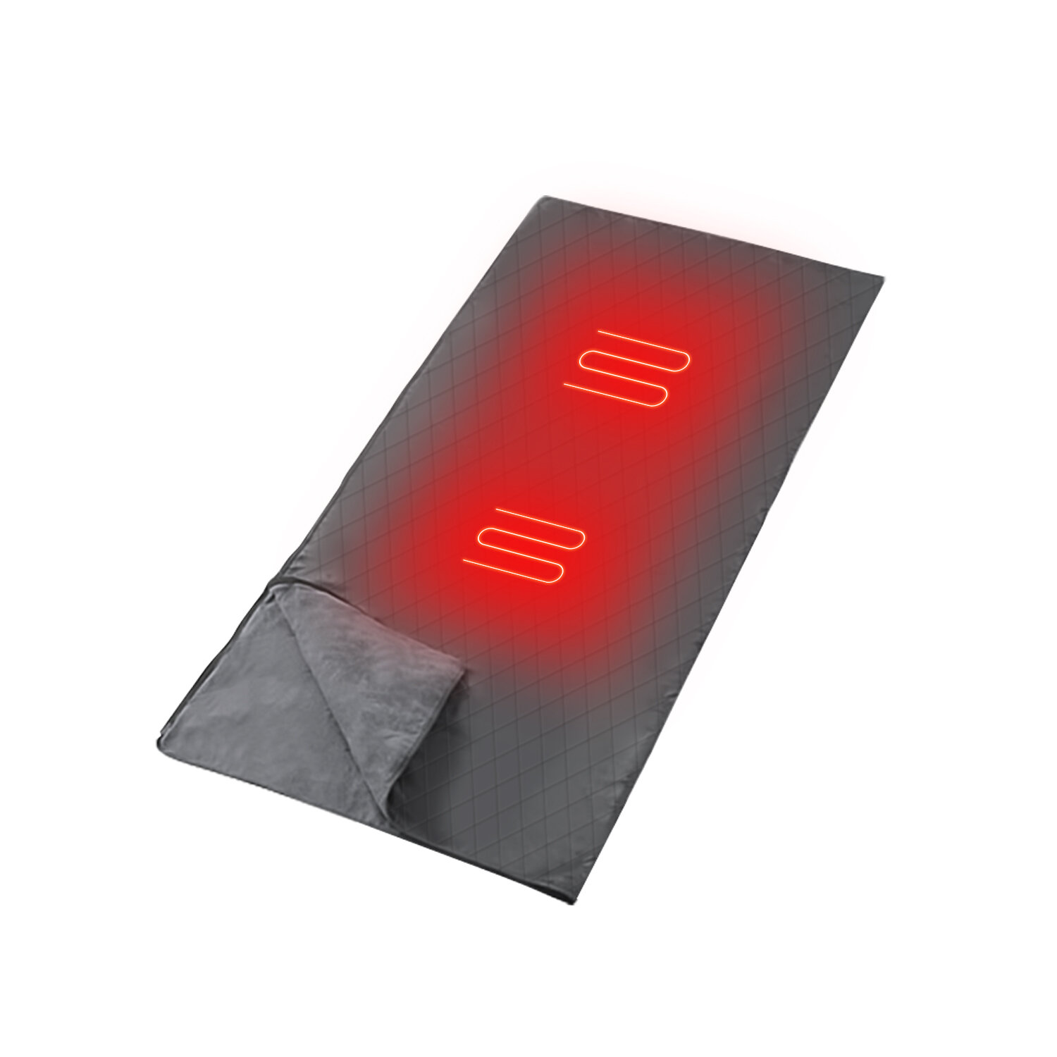 IPRee? verwarmde polyester slaapzak USB draagbaar Opvouwbaar Praktisch 2-versnellingen Verwarming Wa