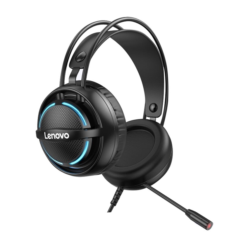 Lenovo G30 Wired Headset 7.1 Stereo RGB Over-Ear Gaming Headphone with Mic Noise Canceling USB/3.5mm