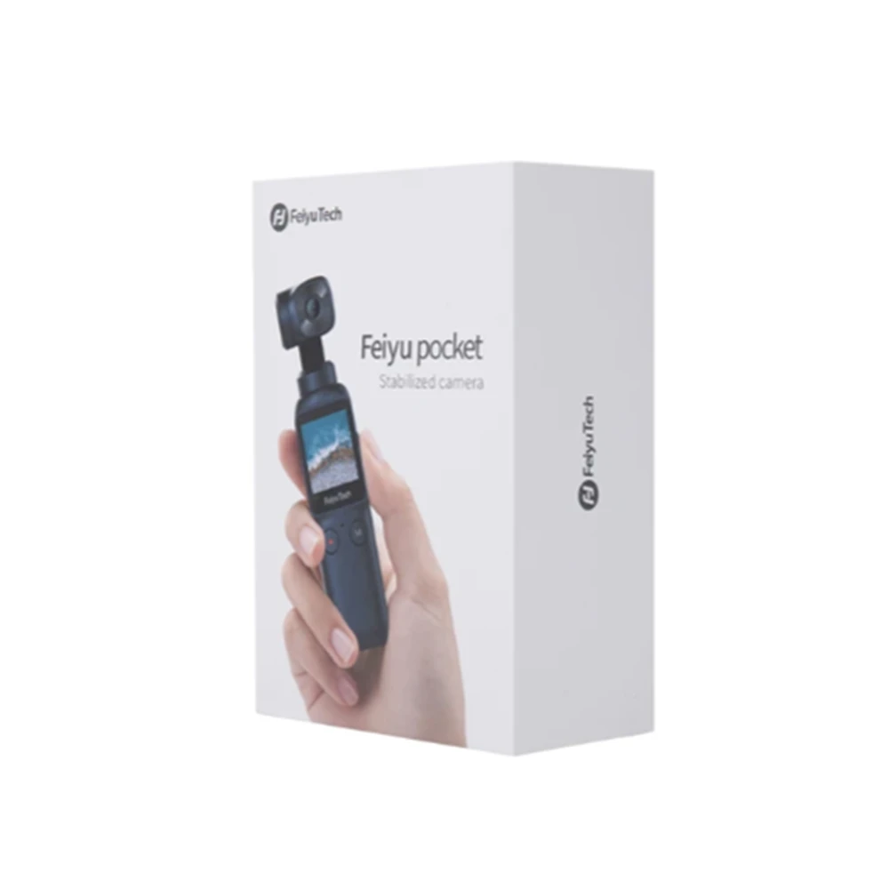Feiyu Pocket Нова интелигентна компактна HD 4K 120M камера 120 градуса 6-осева стабилизирана ръчна Gimbal поддръжка за автоматично фокусиране Поддръжка на WiFi