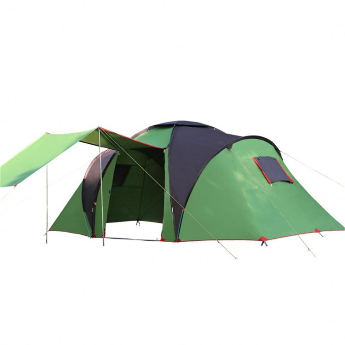 4-6 Personen Familie Dome Zelt wasserdicht Doppelschicht große Baldachin Sonnenschirm Outdoor Camping