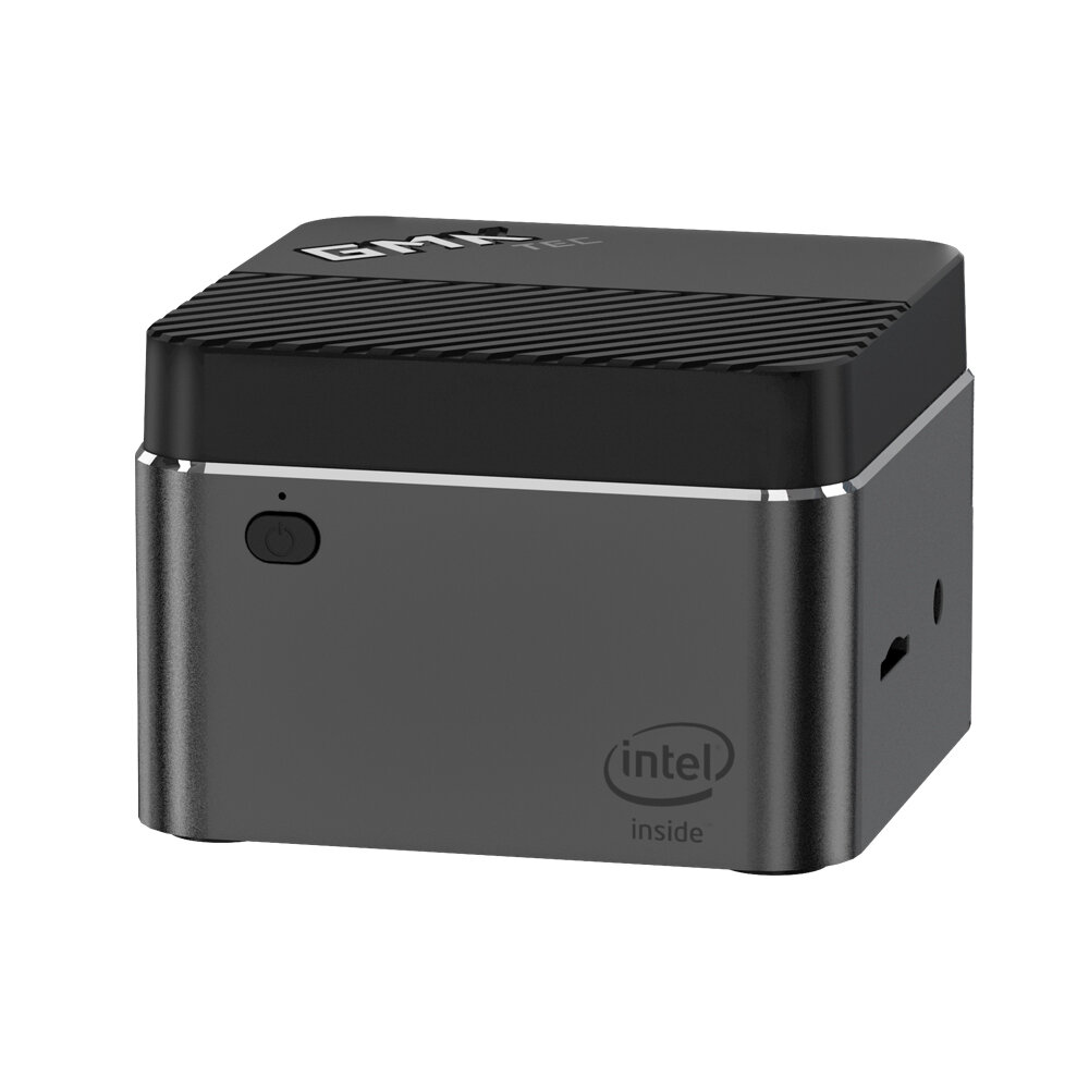 GMK NucBOX Intel Celeron J4125 8GB LPDDR4 512GSSDミニPCデスクトップPCミニコンピュータークアッドコア2.0GHz〜2.7GHz TDP 10W M.2 2242 SATA Type-C HDMI Windows 10 BT4.2