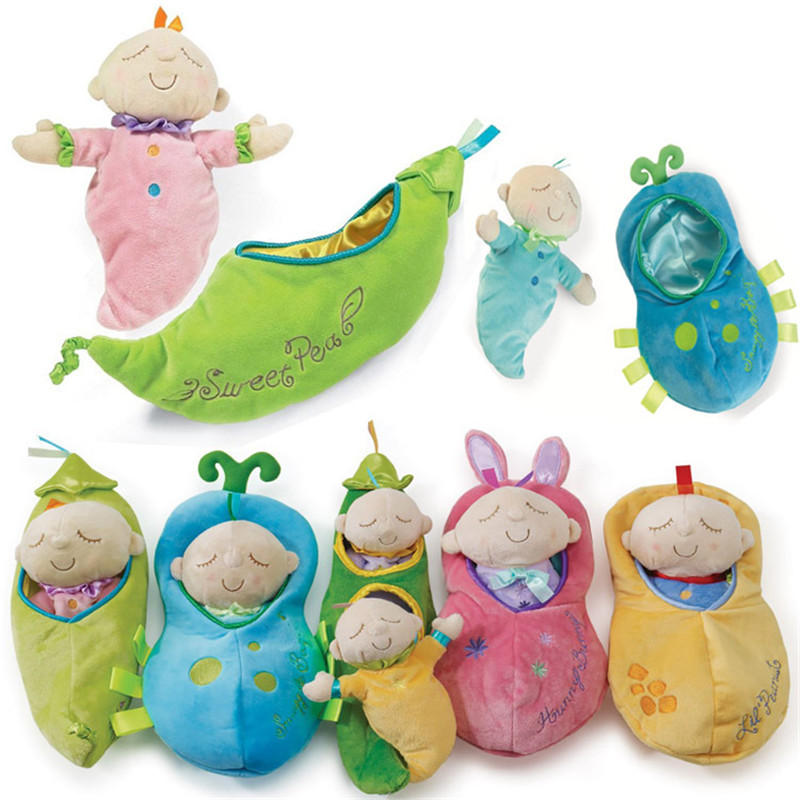 Newborn Bebe Cute Stuffed & Plush Toys kids Stuffed Pea Prince Doll Baby Sleeping Dolls