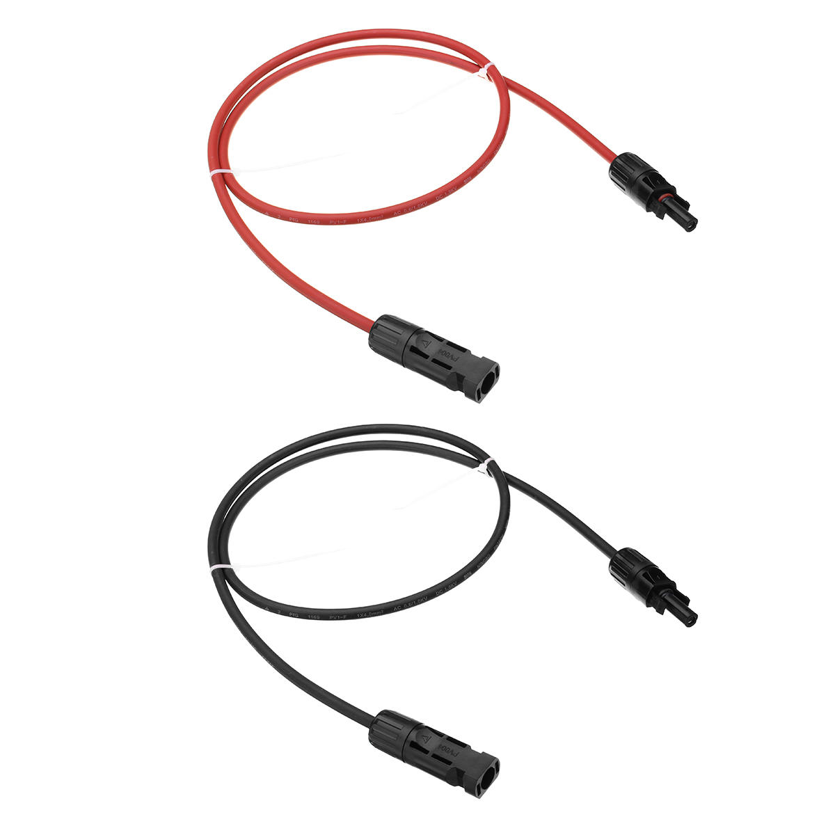 

12 AWG, 1 метр Солнечная Удлинительный кабель панели Провод Черный/красный с разъемами MC4