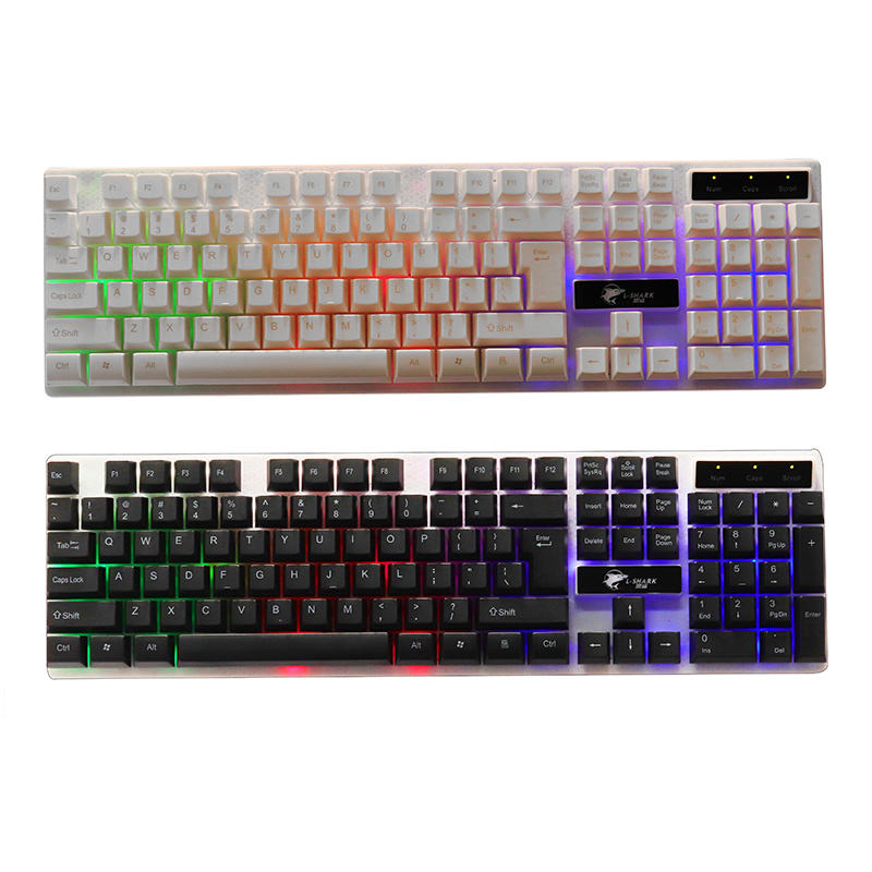 

Lingshark T350 104 Keys Keyboard Wired 6 Colors Backlit Gaming Keyboard and 2000DPI LED Mouse Combo