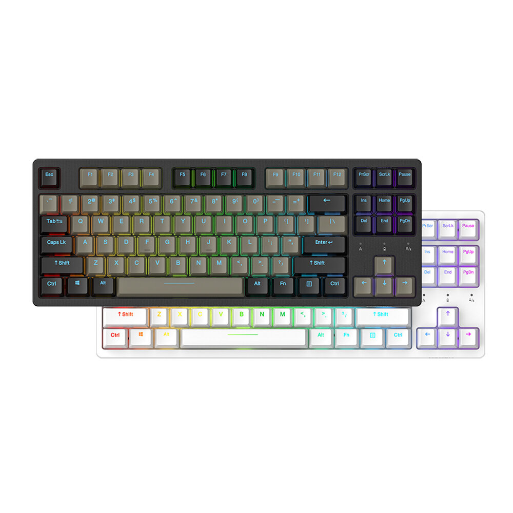 DAREU A87 Mechanical Gaming Keyboard 87 Keys Triple-Mode bluetooth5.1 2.4G Wireless Type-C Wired Hot