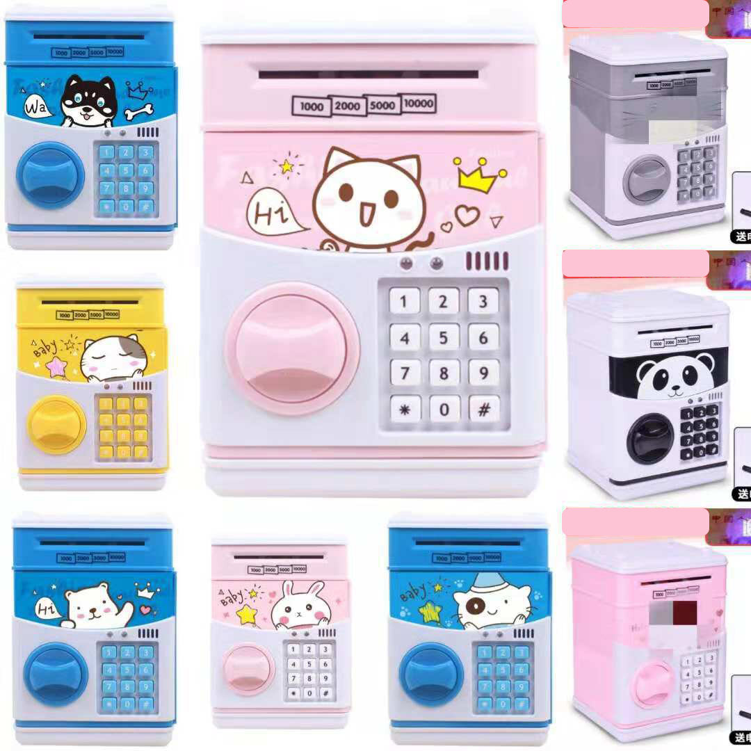 Münzen Sparbank Bank Safe Automatische Einzahlung Banknote Weihnachtsgeschenk Panda Elektronisches Sparschwein Geldautom