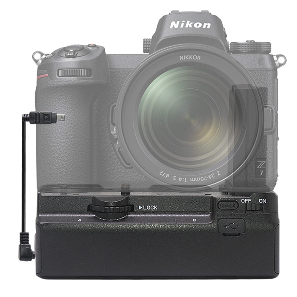 

Mcoplus BG-Z6/Z7 Vertical Battery Grip Holder Pack for Nikon Z6 Z7 Mirrorless Camera as MB-N10 Standard Edition