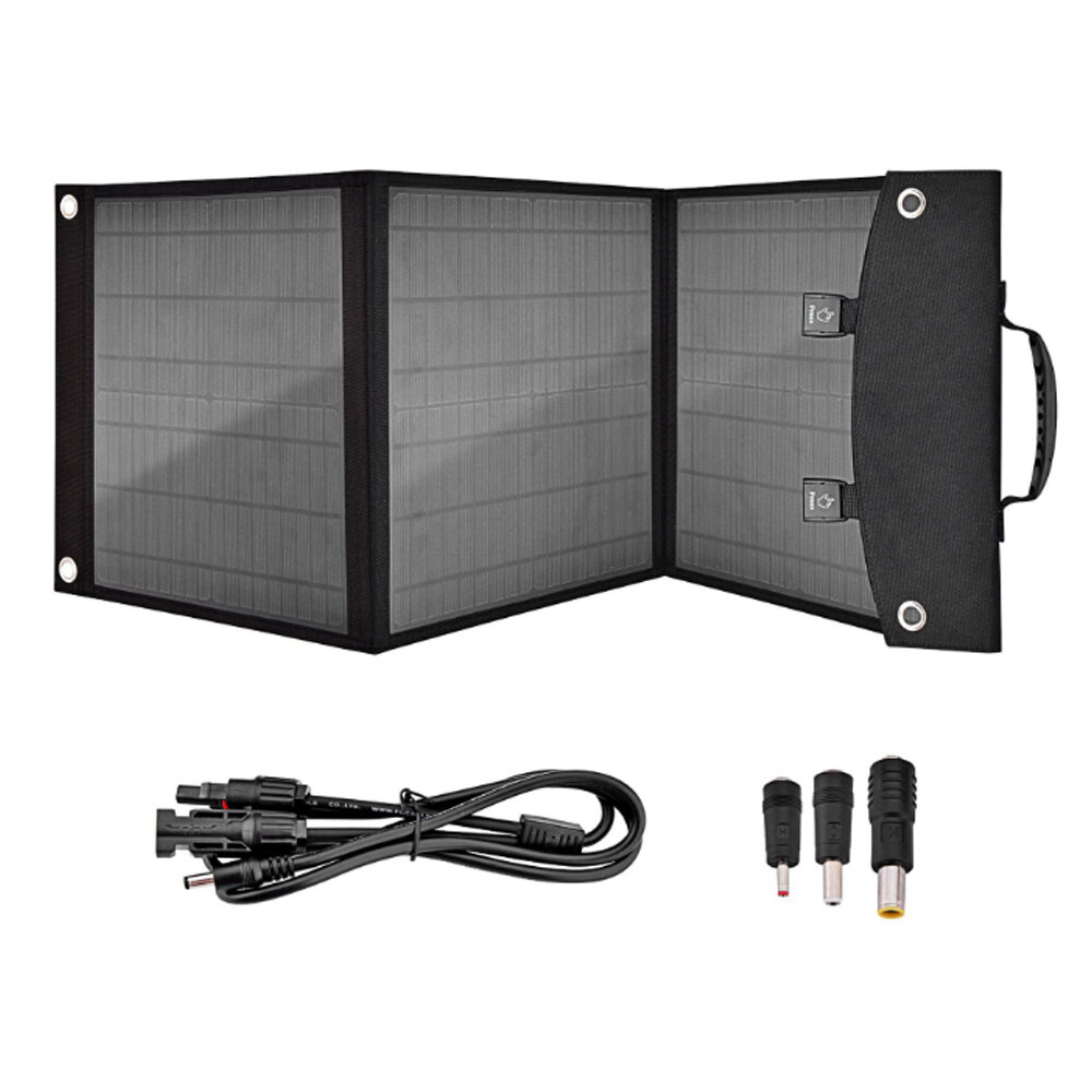 50W Folding Solar Panels 3 USB+DC Waterproof Solar Monocrystalline Silicon Board Power Bank Solar Charger BaG