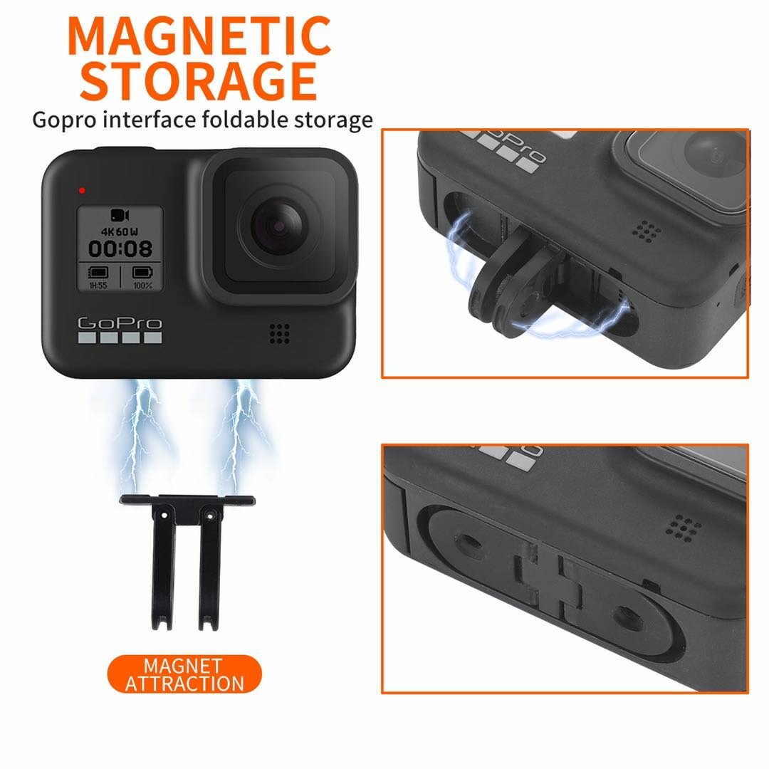 Universele camera beugel connector adapter magneet met 1/4 gat adapter accessoires voor GoPro 8 / ma